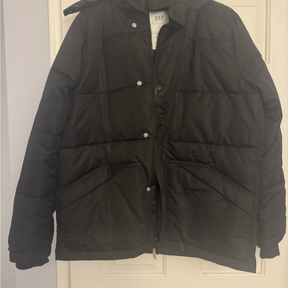 NEW GAP Men's Black Puffer Jacket